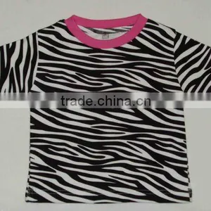 Animal Printed Heavy Weight T-shirts, Baby Long Sleeve 100%cotton T-shirt thumbnail-1