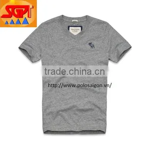 Men T Shirts, V Neck, Short Sleeve , 100% Cotton thumbnail-4