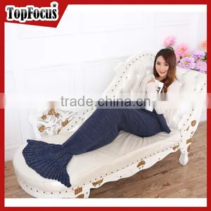Hot Sales Knitted Fabric Mermaid Tail Blanket Wholesale thumbnail-1
