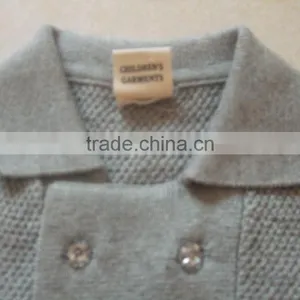 High Quality Unisex Children Double Row Pearl Beaded Buttons Autumn Cardigan Sweater (BKNB5273) thumbnail-3