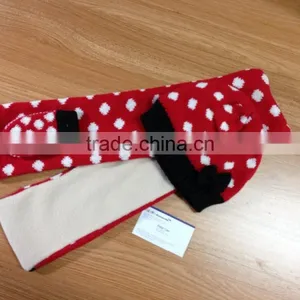 Factory Produce Lovely Heart Acrylic Soft & Warm Knitted Hat in Good Price thumbnail-3