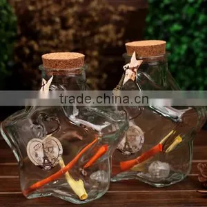 Glitter Love Heart Shape Wooden Cork Glass Wishing Bottle 2017 Best Valentine's Day Gifts for Her thumbnail-4