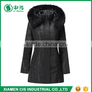 2017 New Arrival Winter Windproof Slim Fit Hooded Womens Parka Jacket thumbnail-4