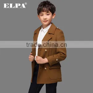 ELPA Warm Boys Clothes Handsome Boys Tan Wool Coat thumbnail-1