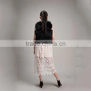 Myfur Hot Sale New Thick Warm Winter Fur Women Gilet Real Raccoon Fur Waistcoat thumbnail-5