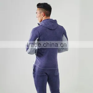Mens Latest New Design Track Suit Sports Plain Jogging Long Coat Design Man Suit thumbnail-3