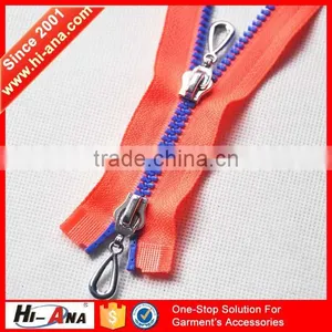 Hi-ana Zipper1 Direct Factory Prices Apparel Two Sided Zipper thumbnail-1