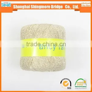 China Textile Yarn Supplier Hot Wholesale Oeko-tex Standard Metallic Knitting Yarn for Crochet thumbnail-2