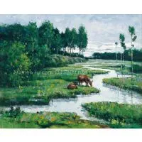 Seaview/Boat Impression Oil Paintings thumbnail-3