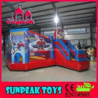 COM-004 Spiderman Newest Design Inflatable Combo Slide thumbnail-1