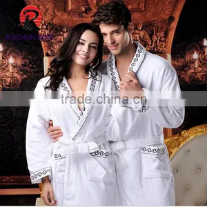 Custom Bridal Terry Bathrobe,100% Cotton Luxury Hotel Bathrobe thumbnail-1