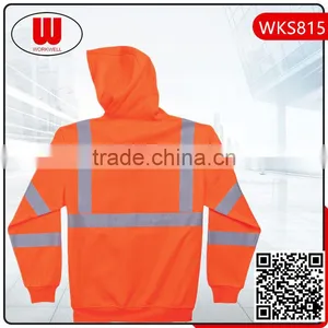 Unisex Fleece Reflective Designer Hoody thumbnail-2
