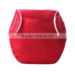 Red Color Design Reusable Summer Training Pants Infant Diaper Cloth thumbnail-1