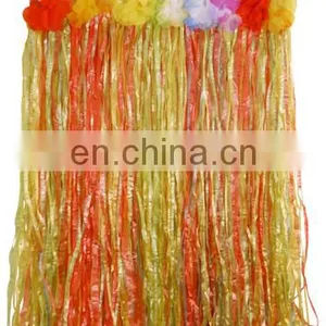 Hula Skirt With Flowers 31cm(w) 60cm(l) Adult thumbnail-1