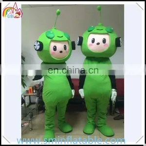 Hot Sell Inflatable Green Plants Mascot Costume , Lovely Plush Cosplay Costume for Adult thumbnail-1