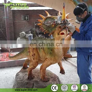 Resin Sculptures Life Size Dinosaur Model For Theme Restaurant Decoration thumbnail-1