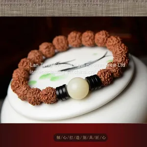 Nepal Small Diamond Bracelets Vajra Bodhi Men Wenwan Lap Beads Bracelets Pu Tizi Retro Bracelet thumbnail-3
