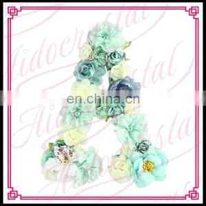 Aidocrystal CUSTOM Floral Letters Wedding Decor Artificial 3D Flowers Nursery Art Letter thumbnail-1