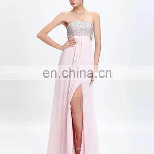 Grace Karin Sexy Beaded Backless Chiffon Ladies Long Evening Party Wear Gowns CL3437-2 thumbnail-6