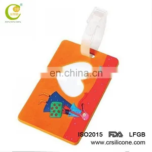 Custom Made Embroidered Waterproof Silicone Luggage Tag Baggage Tag With Logo thumbnail-5