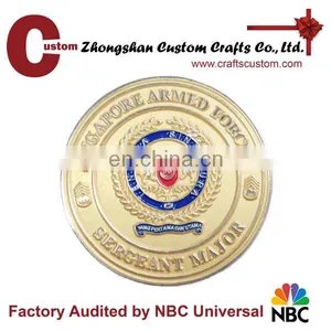Hot Selling High Quality Gold Plated Challange Military Coins thumbnail-1