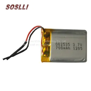 Ultrathin Rechargeable 3.7v 80mAh 351525 Lipo Battery for Wearable Device thumbnail-1