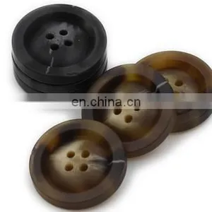 2cm White Plastic Buttons Black 4 Holes Resin thumbnail-5