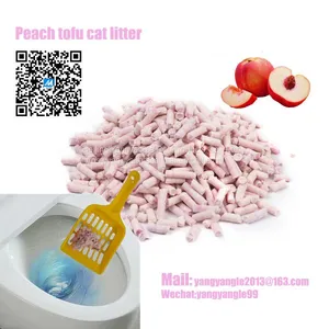 Pet Product: Hot Sell Peach Tofu Cat Litter With Flushable,clump thumbnail-2