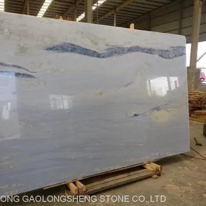 Blue Golden Luxury Yellow Landscaping Marble, Worktop& Background Slabs thumbnail-2