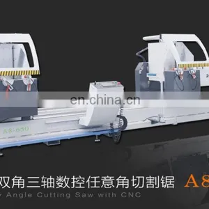 Aluminum Window Door Fabrication Machine 3 Axis Any Angle Cutting Saw With CNC A8-650/aluminum Window Making Machine thumbnail-3