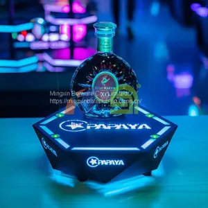 Hexagon One Bottle Champagne Bottle Glorifier LED Bottle Display for Nightclub thumbnail-2