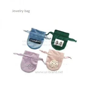 Jewelry Pouch Velvet Bag for Necklace Earrings Logo Customization thumbnail-1