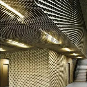 Diamond Hole Expanded Metal Mesh Sheets Aluminum Decorative Wire Mesh Manufacturer thumbnail-5