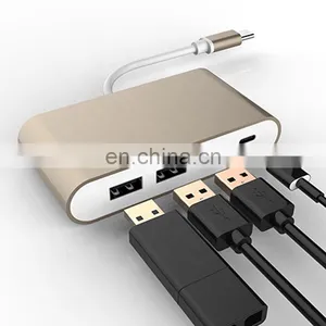 Aluminium Alloy PVC 4 in 1 Usb 2.0 Type c Adapter thumbnail-6