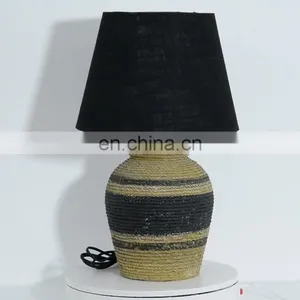 Antique Rope Pattern Desk Lamp and Cement Table Lamp thumbnail-1