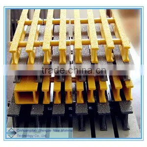 FRP Pultruded Grating/GRP Antiskid Grille for Plant Safety Operation thumbnail-3