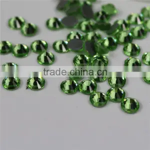 Top Quality Wholesale Peridot Flatback Style Hotfix Rhinestones for Bags Saree Weddingdress thumbnail-3