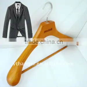 WG60 Strong Wooden Hanger for Clothes Store thumbnail-1