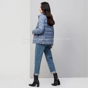 Women's Lightweight Down Jacket Fashionable Versatile Comfortable Spring and Autumn Down Jacket With Standing Collar thumbnail-3