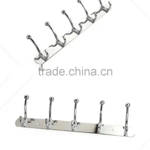 Wesda Zinc Alloy Bathroom Accessories Decorative Stainless Steel Coat Hook for Towel 831 thumbnail-4
