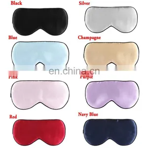 Factory Direct Sale Luxury 100% Silk Eyes Mask For Travel Eye Pouch Sleeping Eyemask With Custom Logo thumbnail-2