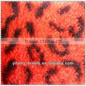 Polyester Printed Leopard Skin Fur Plush,faux Fur Plush thumbnail-1