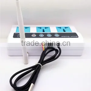 2200W 10A QUADBAND SMS/CALL Remote Controlled GSM Power Socket With 3 Outlets Which Also Supports Temperature Control thumbnail-1