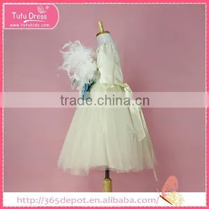 Light Muslin Gauze Tutu Dress Girl Flower Girl Dress thumbnail-1