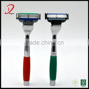 Wholesale Changable Blade Razor Cheap Triple Blade Shaving Razor thumbnail-2