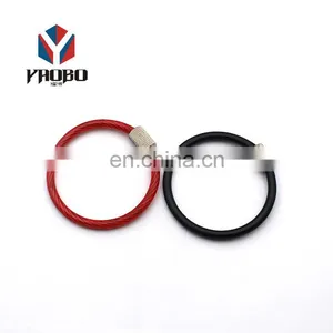Good Material Personalized Wire Ring For Lots Of Keys Rings Clasps Stainless Steel Key Holder With Screw thumbnail-2
