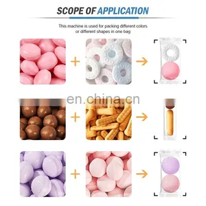 Small Candy Automatic Food Plastic Sealing Multi-Function Packaging Bopp Packing Wrapping Machine thumbnail-2
