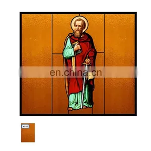 Chinese Stain Glass Supplier Custom Made Architectural Art Glass Church Doors And Windows Glass Panels Inlaid Stained Glss Sheet thumbnail-4