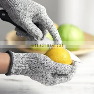 13G HPPE Anti Cut Safety Kitchen CE Food Garden Anti Cut Resistant Level 5 Working Gloves for Carpenter Meat thumbnail-4