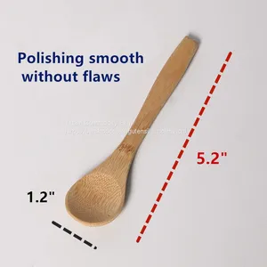 5.2inch Mini Bamboo Spoons,coffee Spoons, Jam Bambu Spoons for Sale From China thumbnail-1